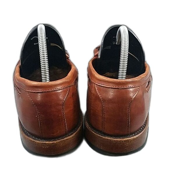 Allen Edmonds Cody Brown leather loafers Men\'s 9C Tassel Kiltie Woven Dress Shoe main image 5